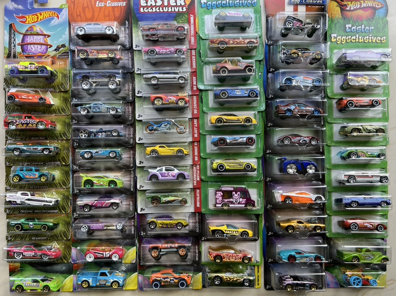 【3.5 Special Card Easter】Hot Wheels Holiday Card Limited Edition Easter Egg Original Jdm Muscle Car