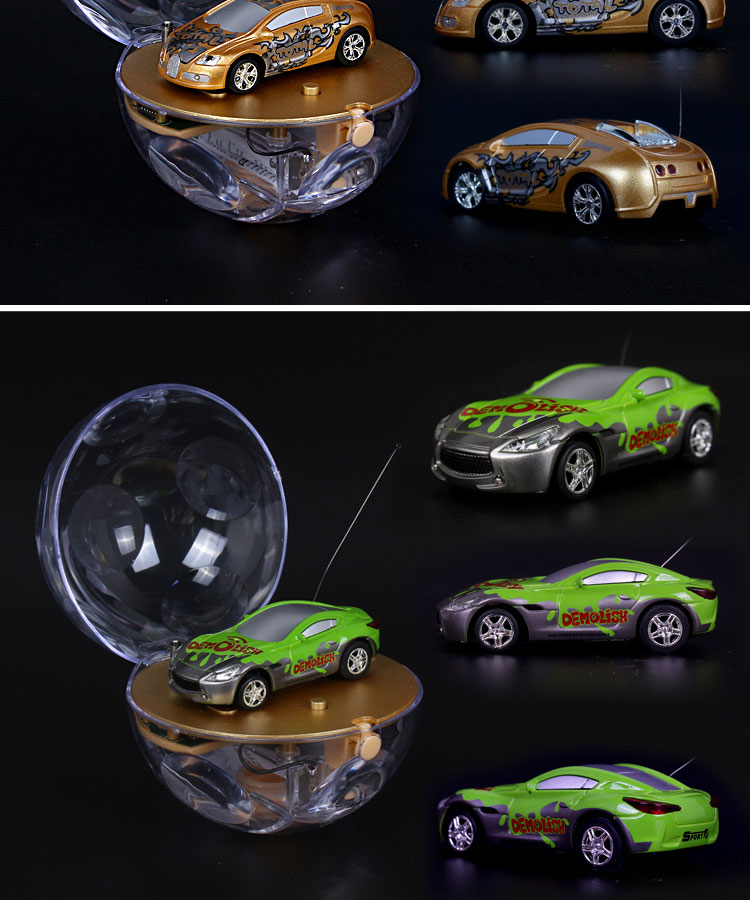 Great Wall Diamond Round Pack Ultra Small Mini Charge Điều khiển từ xa Xe thể thao Racing Racing Light Light Kids Đồ chơi xe cuốc đồ chơi