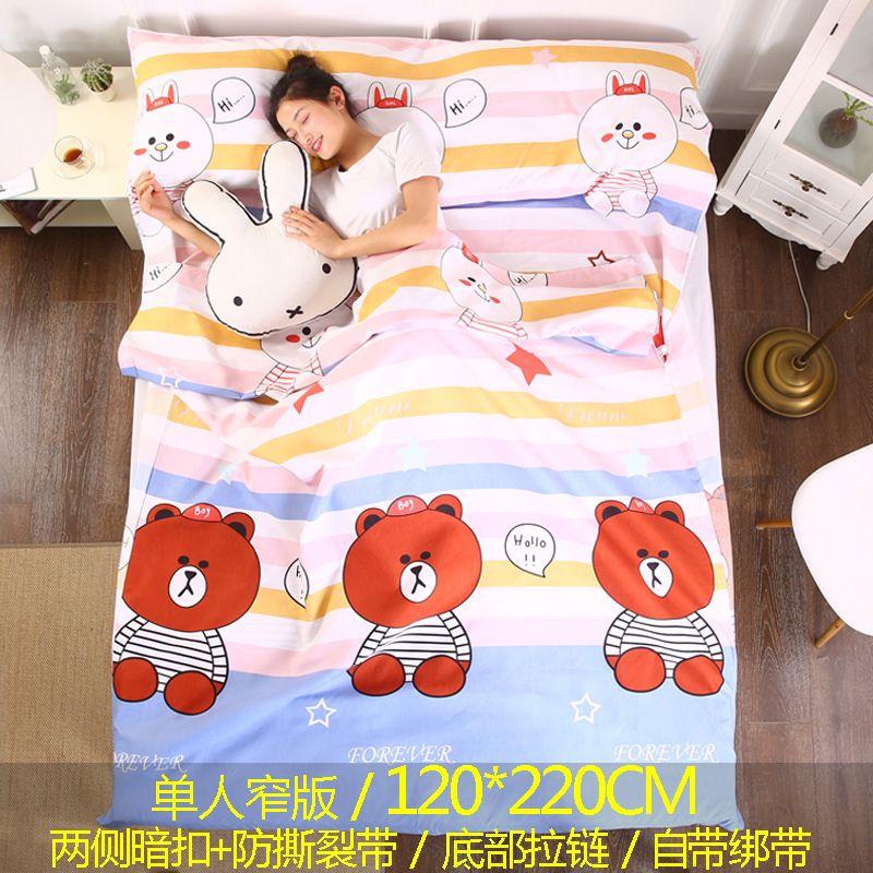 Phần mỏng cố định vành đai ở nước ngoài khách sạn rắc cửa hàng vải bọc chỗ ở một du lịch chăn ngủ túi bẩn người lớn - Túi ngủ mua túi ngủ