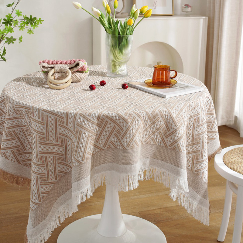 Superior sensibility light tablecloth small round table cloth table cloth birthday photograph Nordic retro network red in 2021