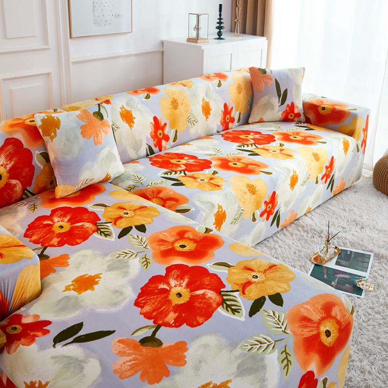 Elastic universal sofa cover full package mesh red ins cover cloth towels Gasawara Garden Universal Corner Noble Princess L Living room
