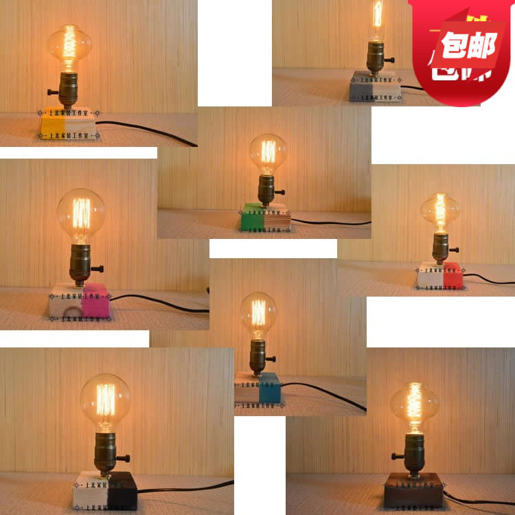 Super personality retro robot water pipe American loft decoration Bar Cafe KTV hotel Edison lamp