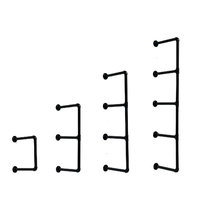 Iron personalized American industrial style water pipe rack bracket bracket wall decorative shelf wall hanging partition