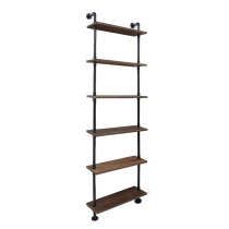 loft iron art retro bookshelves wall shelve industrial wind lined wall wall-mounted wine shelf floor wall shelf