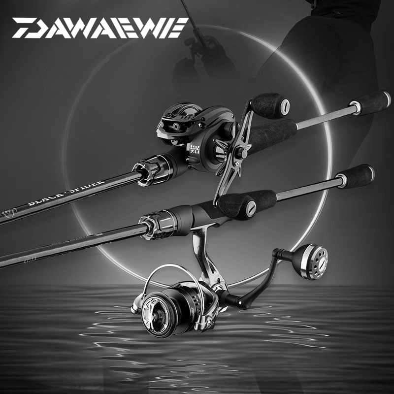 本物の2025年新作Dawa Yaodao Luyaロッドフルセット釣り竿遠投スピニングホイールストレートハンドルダブルロッドセット