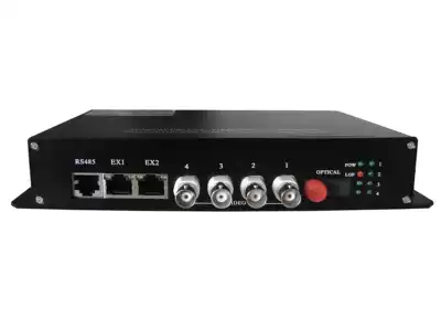 VBD-E4V1D economy 4-way video optical transceiver 4-way Film 1-way reverse 485 Data