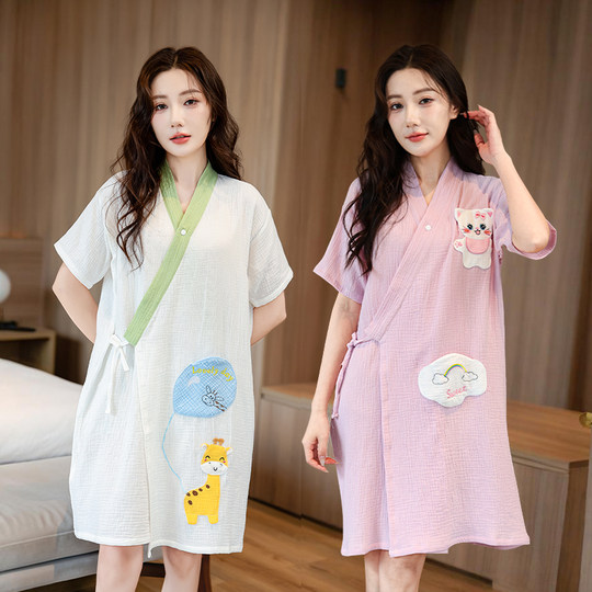 浴巾女士纯棉纱布全棉2025新款速干不掉毛透气夏季浴袍浴衣可穿式