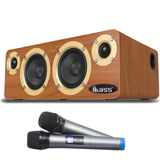 ibasshifi木质蓝牙车载大功率低音U盘音箱电脑电视音响喇叭低音炮