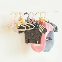 Pet clothes Pearl hangers Pearl ground cat clothes hangers dog hangers baby hangers children hangers