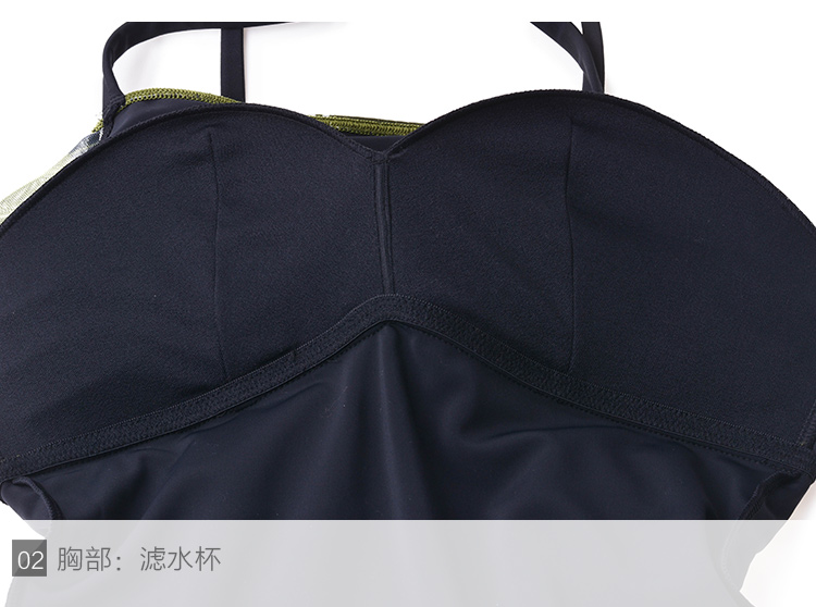 Comrys Comfit Covered Slim Slim Backback Dress Bảo thủ Áo tắm nữ One Piece CS0026 - Bộ đồ bơi One Piece áo tắm liền thân màu đen