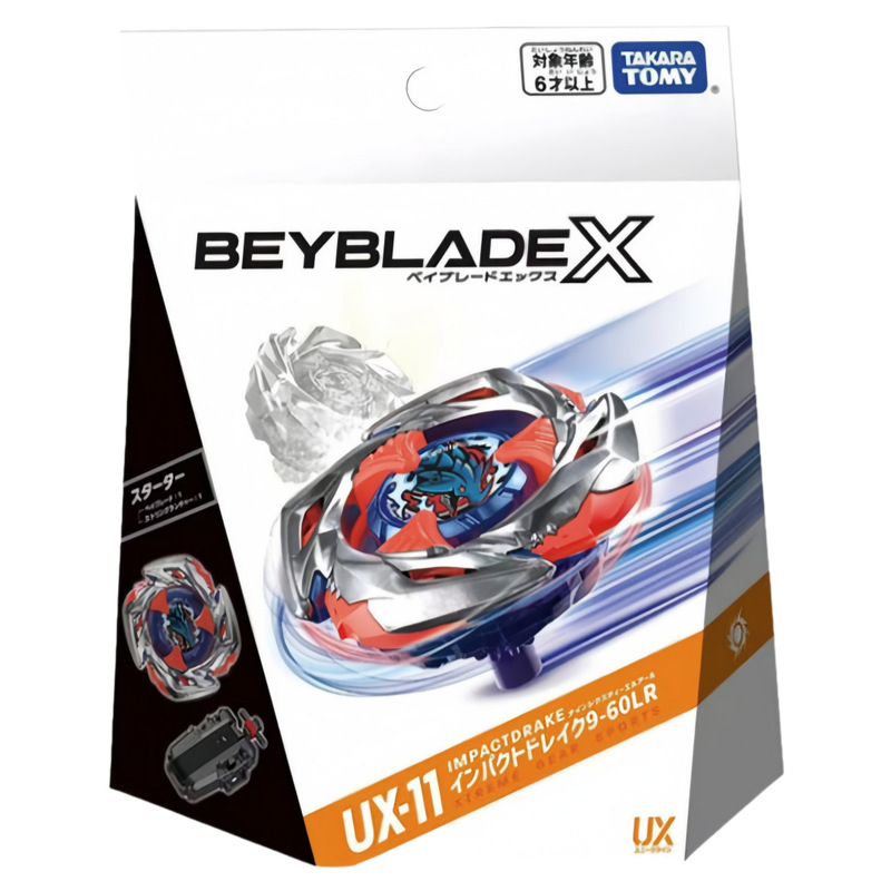 Authentic Takara Tomy Beyblade X Series Ux-11 Beyblade Burst Impact Dragon Gift