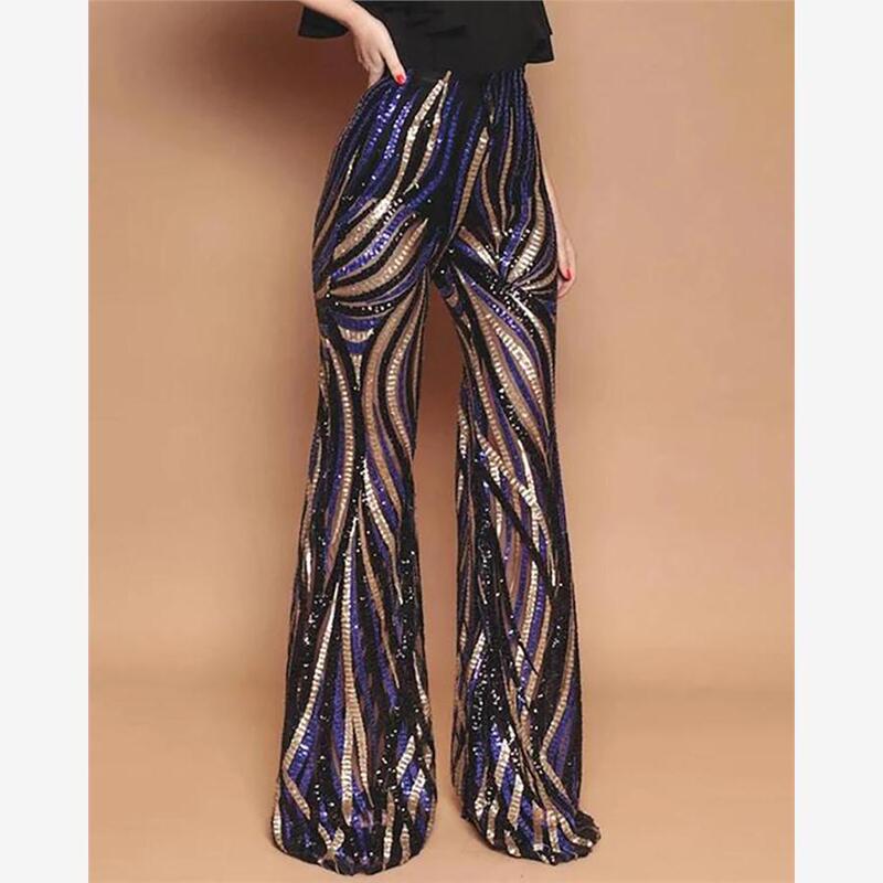 European and American Fashion Party High-Waisted Sequin Pants Women Nightclub Sexy Sequins Pants European and American Fashion Party High-Waisted Sequin Pants Women Nightclub Sexy Sequins Pants