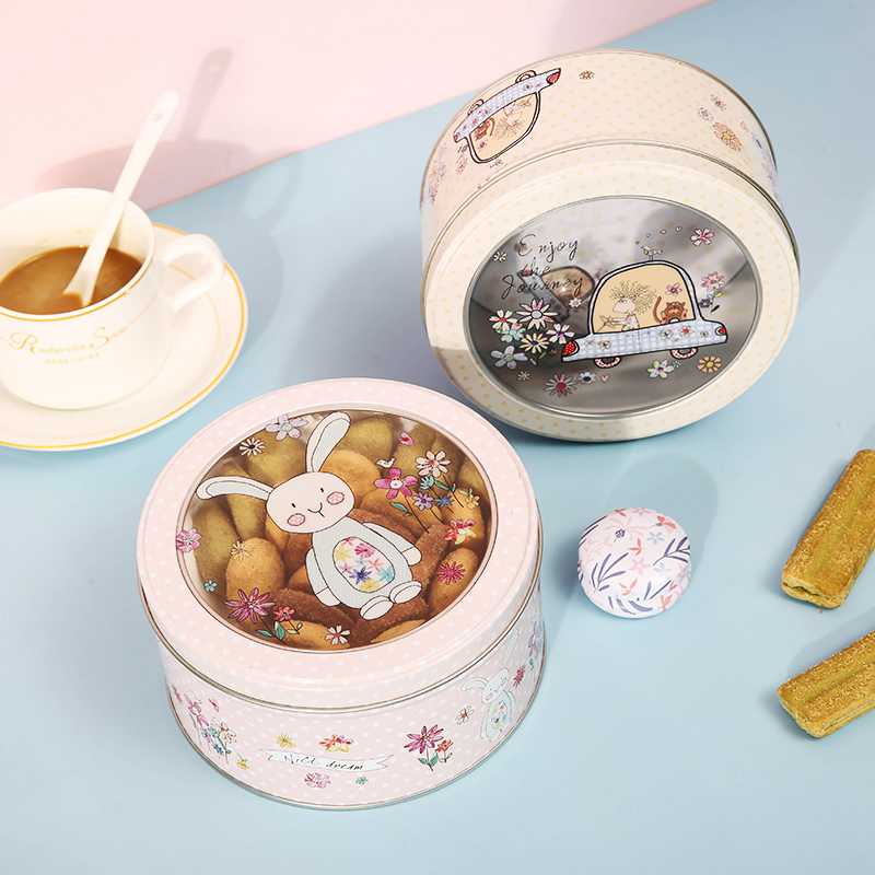 Transparent hair circle hair collection box mini-cartridge pack pack snack box cookie box small box