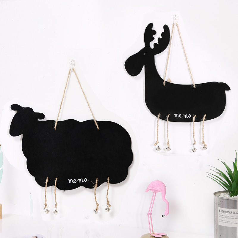 Creative and cute pendant house plate welcome to business, if you have something to go out, you can write a reminder sign to list