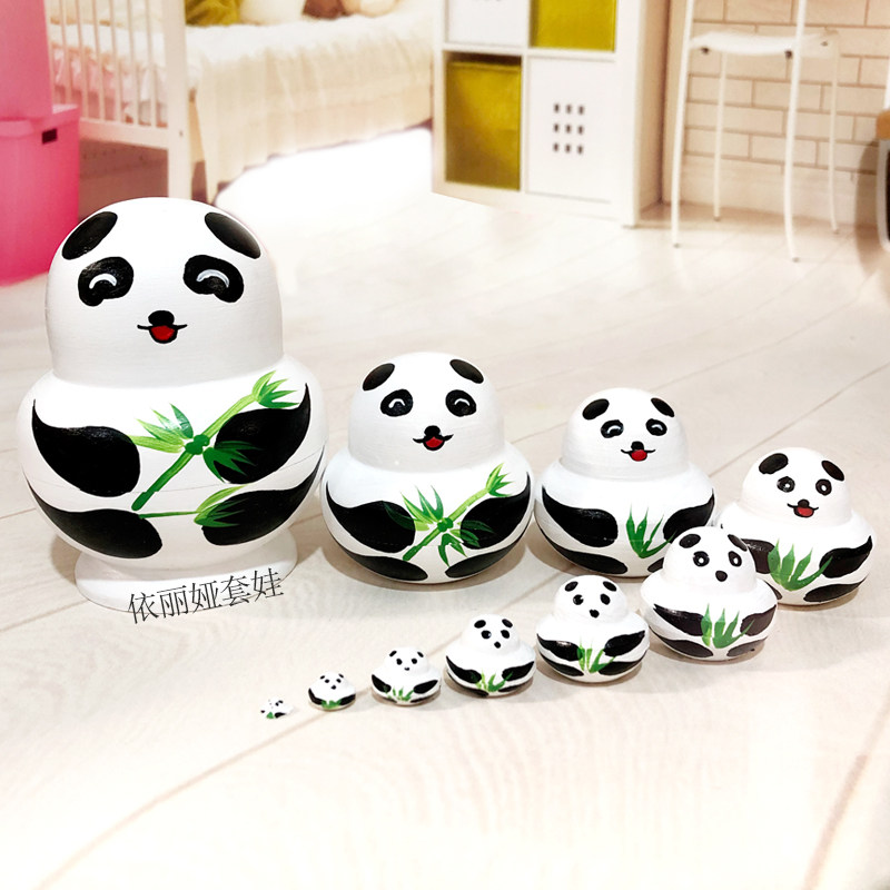 10-story small belly Russian coveted toy solid wood hand painting Girls cute Valentine's Day gift swing piece