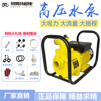 Ammega flow high-pressure self-priming pump agricultural irrigation water pump 220V stains water pump clear silt centrifugal pump