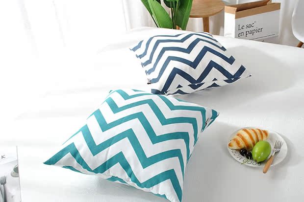 Nordic đơn giản lưới bông gối bìa mà không có lõi-vỏ vuông đệm gối thắt lưng gối văn phòng hiện đại đơn giản - Trở lại đệm / Bolsters gối sofa đẹp