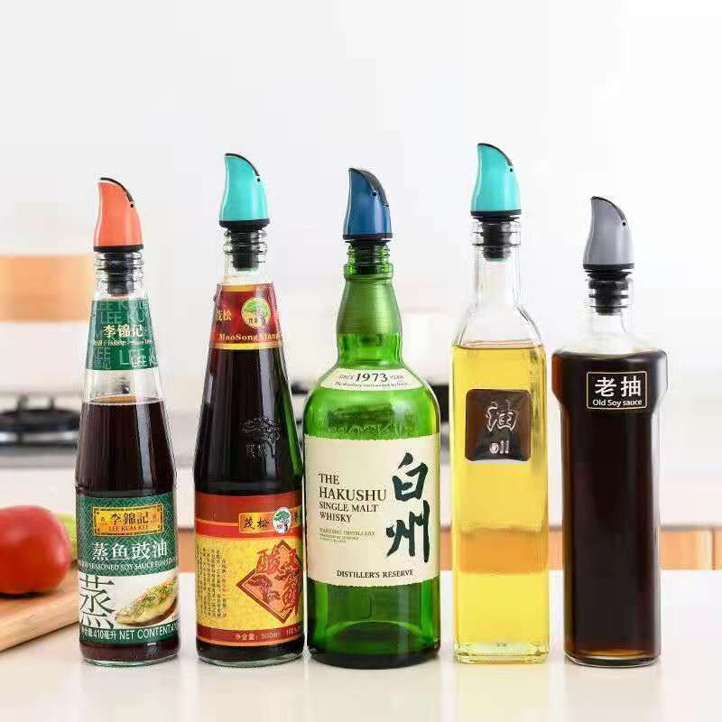 Pour oil bottle mouth pour oil mouth non-drip diversion seasoning bottle silicone plug olive oil bottle stopper bottle cap wine bottle stopper bottle cap