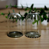 25*38 round head glass cover free with bottom support cap can be placed inside the content items clearly visible