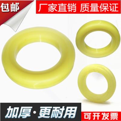 Zhonglian road sweeper sweeper Fulongma washing and sweeping car beef tendon polyurethane solid wheel suction cup walking yellow rubber wheel