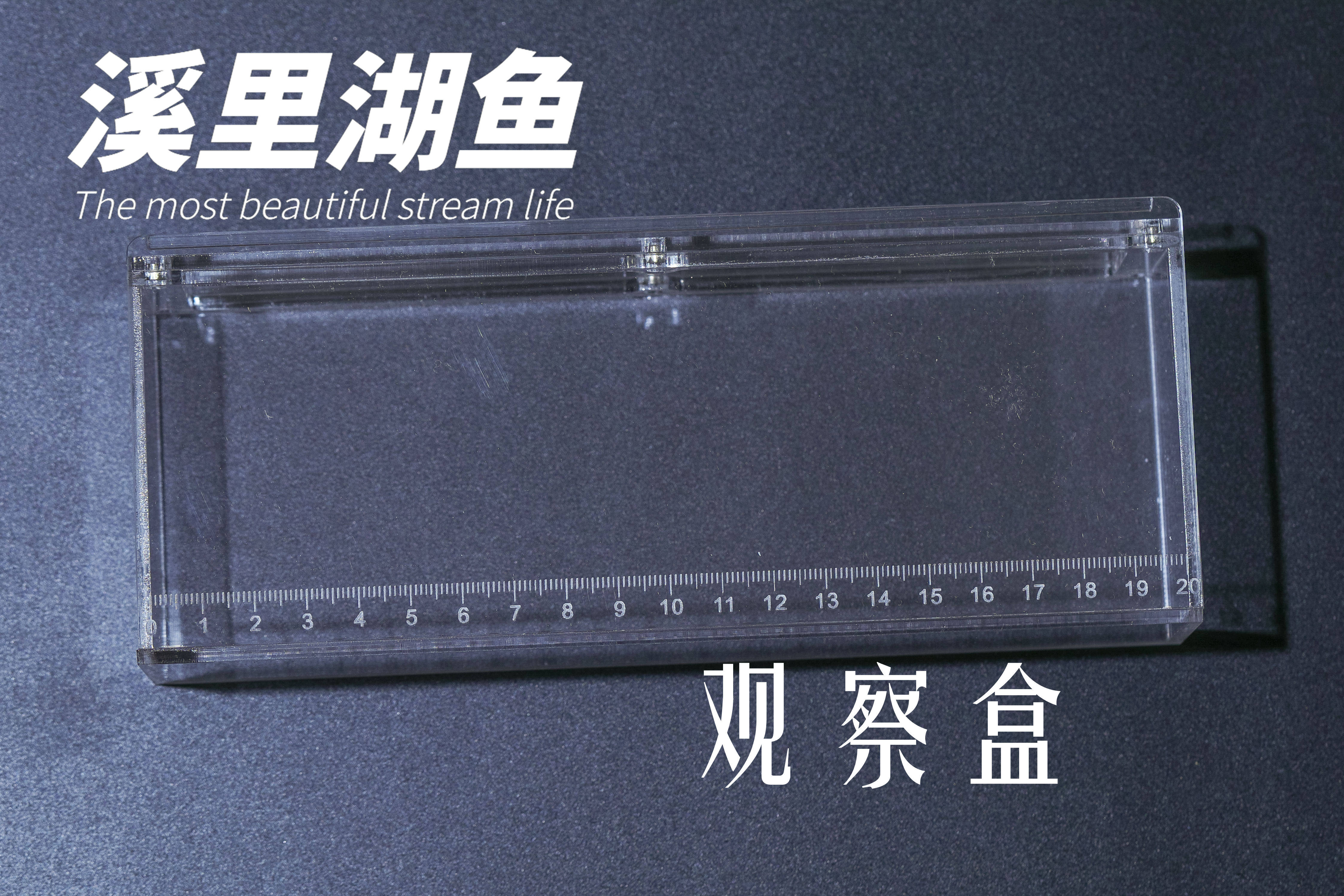 Acrylic observation box lure native fish wild mining fishing fish viewer transparent fly fishing stream photo