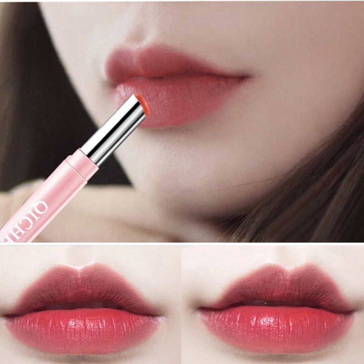 Light colored lipstick natural vegan and persistent moisturizing without falling out of a cup matt bites lipstick pregnant woman students available