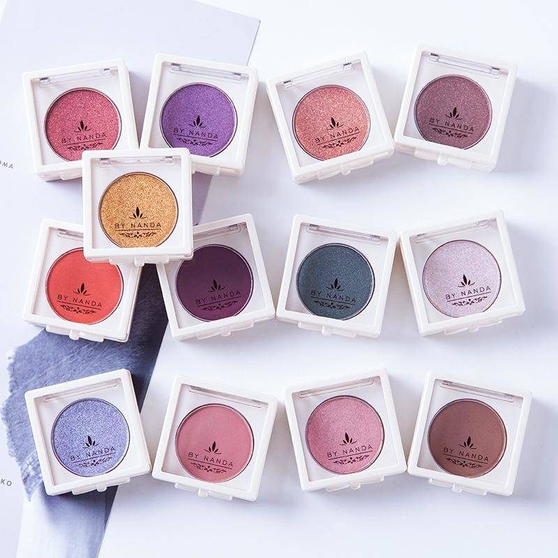 Eye shadow Li Jiaqi Recommended for small disc dry powder texture Eye Shadow Pearlized Matt Naked Makeup Earth Beginners Net Red