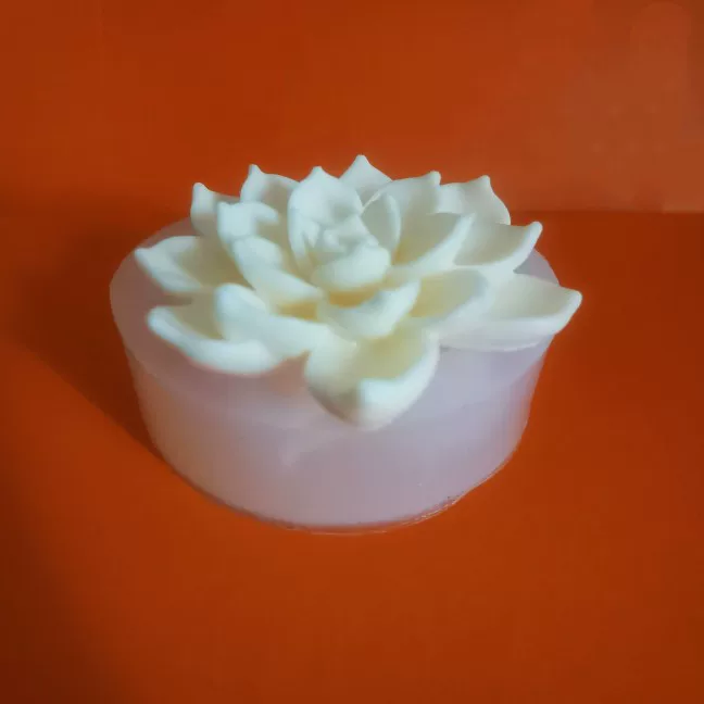Succulent plant mold, flower-shaped food-grade silicone, gypsum scented candle, glue, fondant chocolate