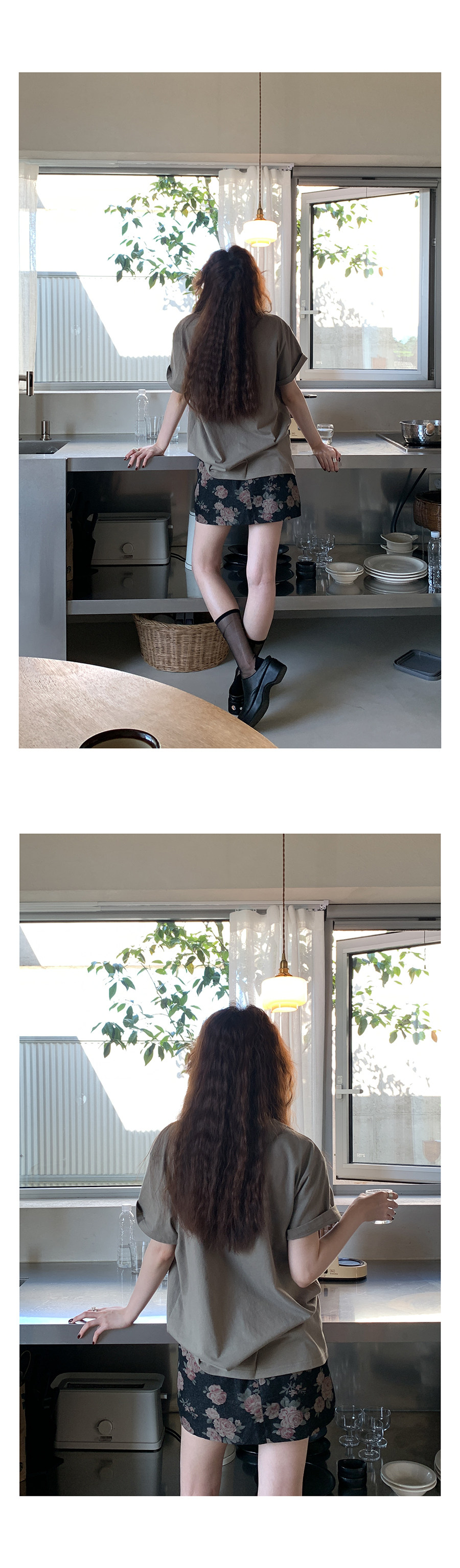 Hellooo Eat корейская футболка с круглым воротом и принтом 2024 летняя хлопковая тонкая модель с короткими рукавами трех цветов