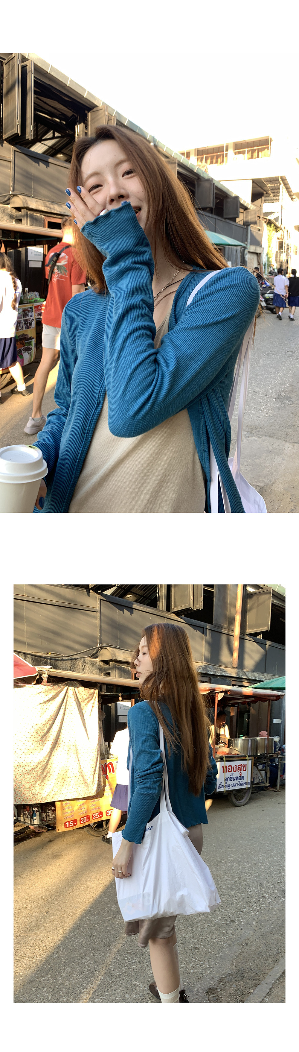 HelloooEat вязаная кофта с V-образным вырезом и длинными рукавами, весенняя коллекция 2025, корейский стиль, деловая модель с вертикальными полосами