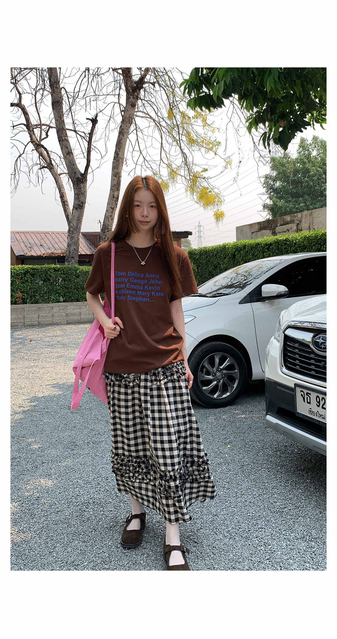 Hellooo Eat двухцветная футболка с принтом букв весна 2025 свободная универсальная винтажная с круглым вырезом короткий рукав