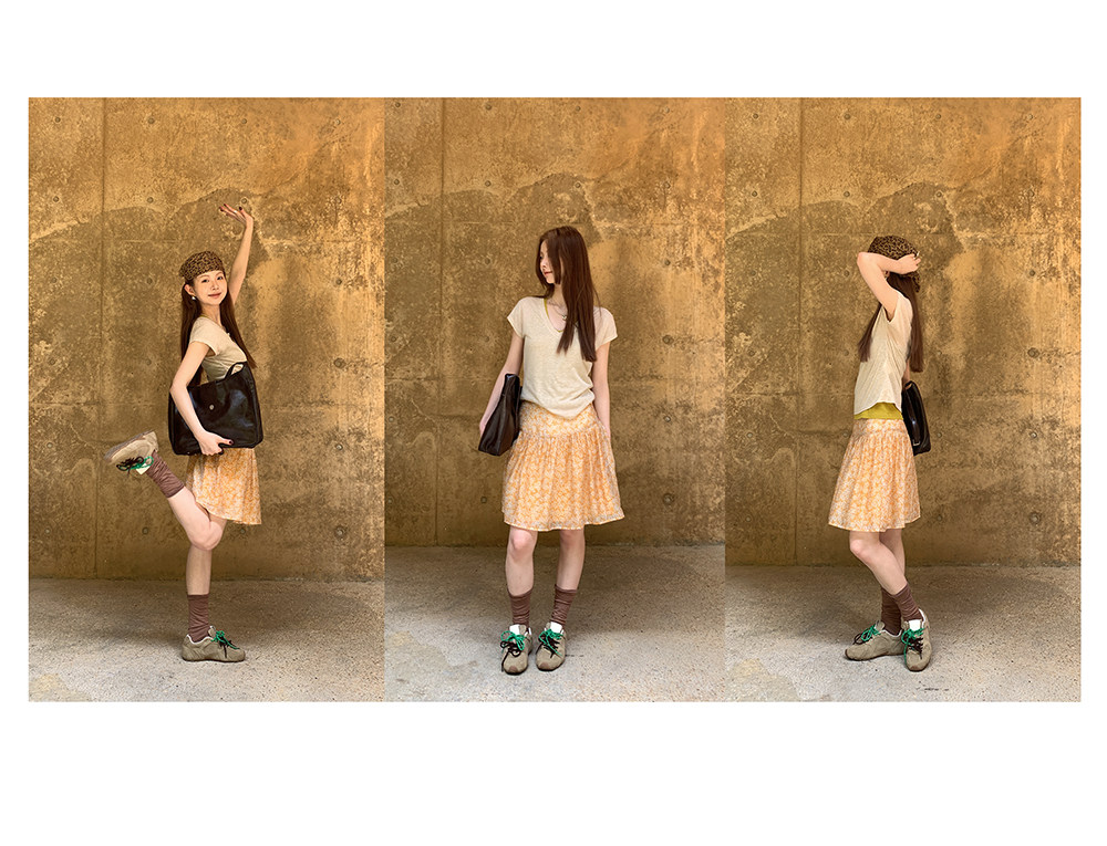 Hellooo Eat дышащая короткая юбка из тенсела с желтым цветочным принтом летняя полусолнце