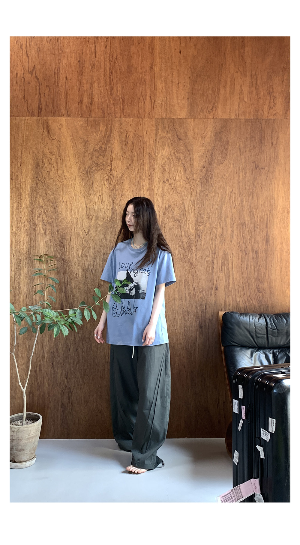 Hellooo Eat футболка с граффити принтом короткий рукав летняя круглый вырез свободная синяя хлопковая женская