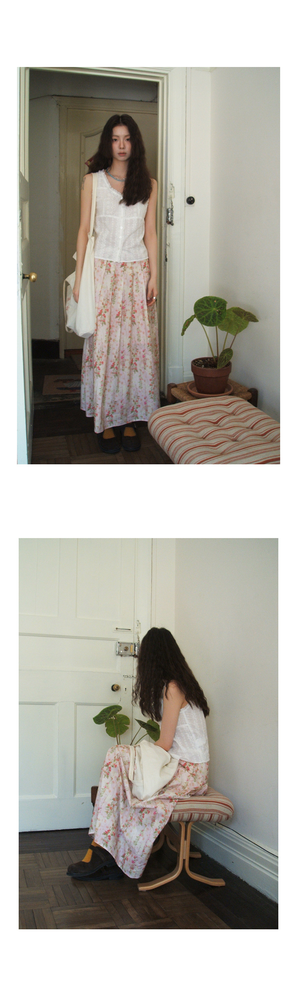 Hellooo Eat французская винтажная юбка с цветочным принтом 2025 летняя элегантная плиссированная юбка средней длины для женщин