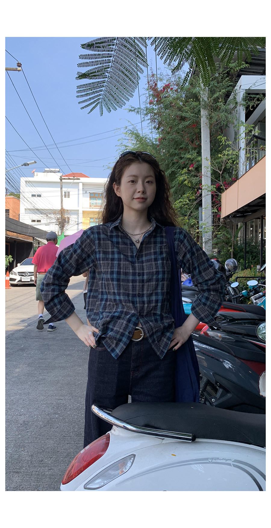 HelloooEat ретро рубашка в клетку с контрастными цветами весенний дизайн женская с отложным воротником приталенная стройнящая с длинными рукавами пиджак