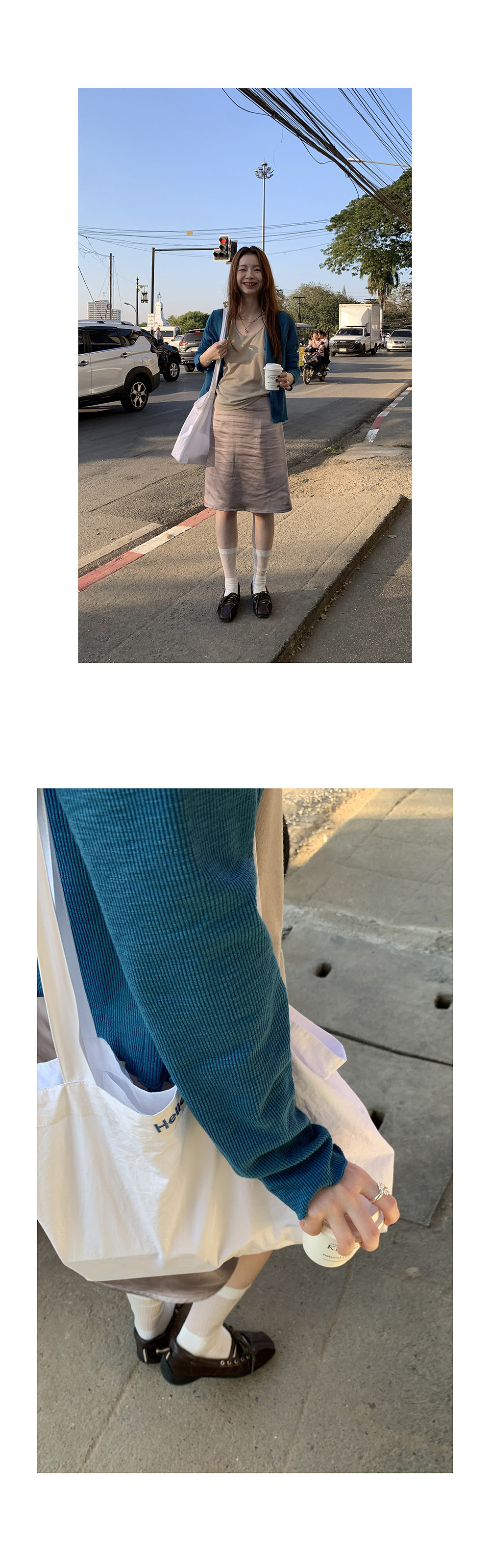 HelloooEat вязаная кофта с V-образным вырезом и длинными рукавами, весенняя коллекция 2025, корейский стиль, деловая модель с вертикальными полосами