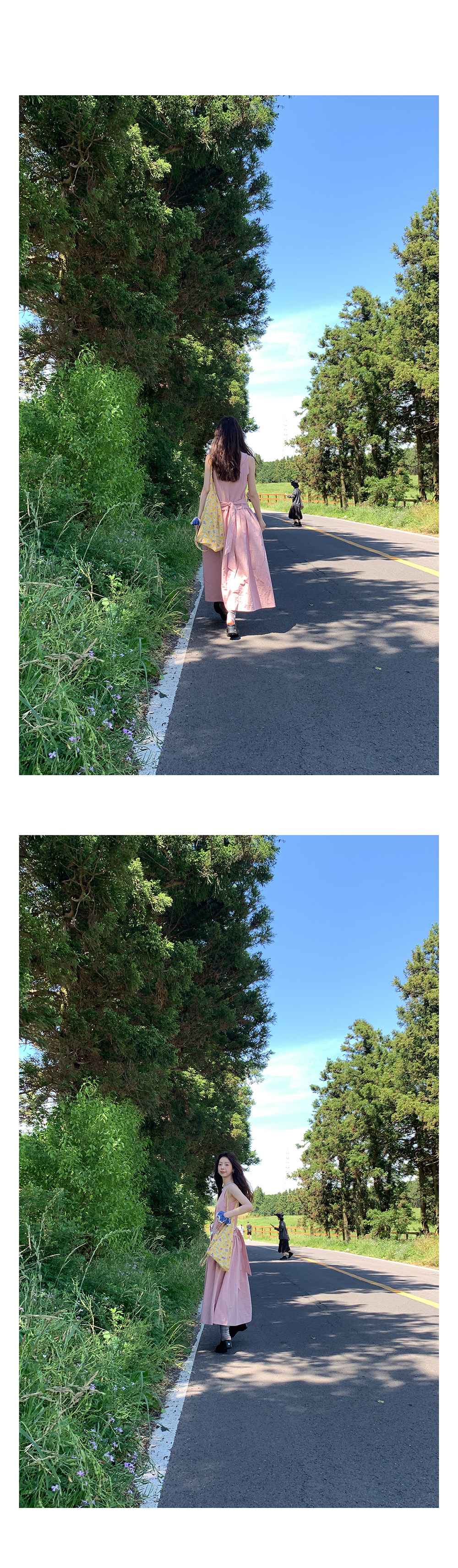 Hellooo Eat весенне-летнее новое платье без рукавов с круглым вырезом корейского стиля приталенное стройнящее сарафан средней длины