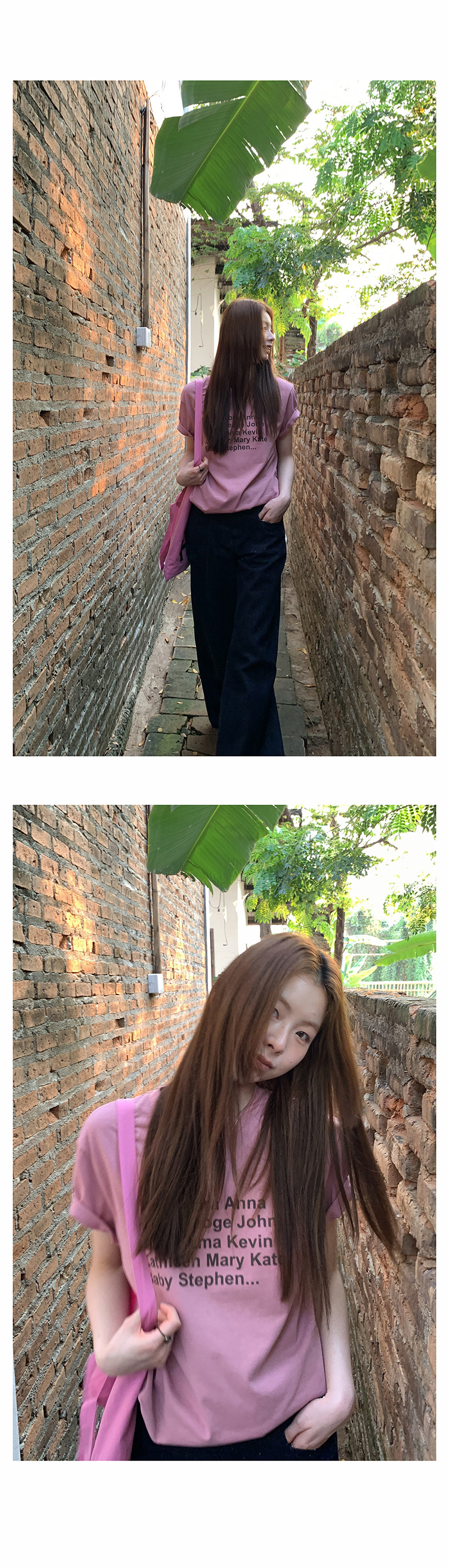 Hellooo Eat двухцветная футболка с принтом букв весна 2025 свободная универсальная винтажная с круглым вырезом короткий рукав