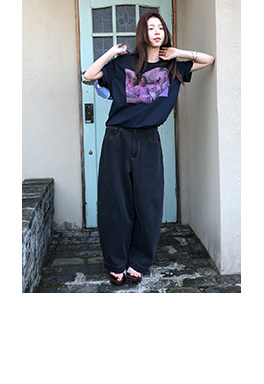 HelloooEat корейская футболка с принтом короткий рукав весенне-летняя круглый вырез повседневная универсальная