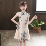 Летнее ципао, тонкое платье, юбка, летняя одежда, ханьфу, китайский стиль