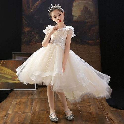 Детский наряд маленькой принцессы, платье девочки цветочницы, наряд для музыкальных выступлений, костюм, подарок на день рождения