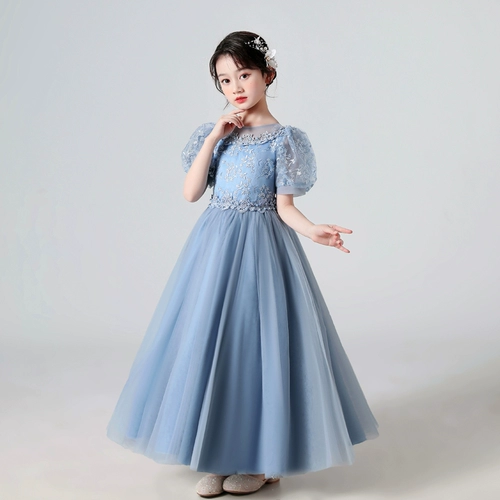 Наряд маленькой принцессы, элитное летнее детское вечернее платье, наряд для музыкальных выступлений, костюм