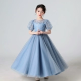 Наряд маленькой принцессы, элитное летнее детское вечернее платье, наряд для музыкальных выступлений, костюм