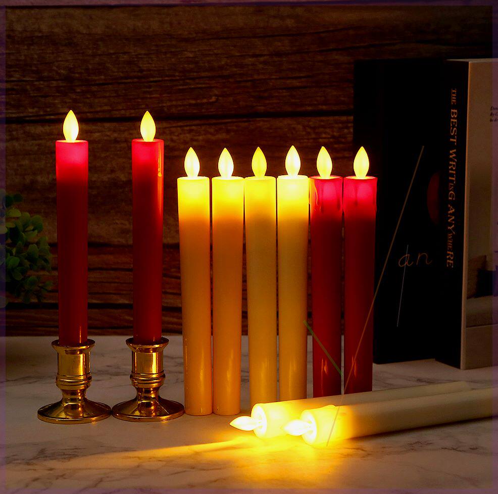 电子LED蜡烛灯摇摆头长杆蜡烛家用婚庆乔迁氛围照明蜡烛灯评价- 淘宝网