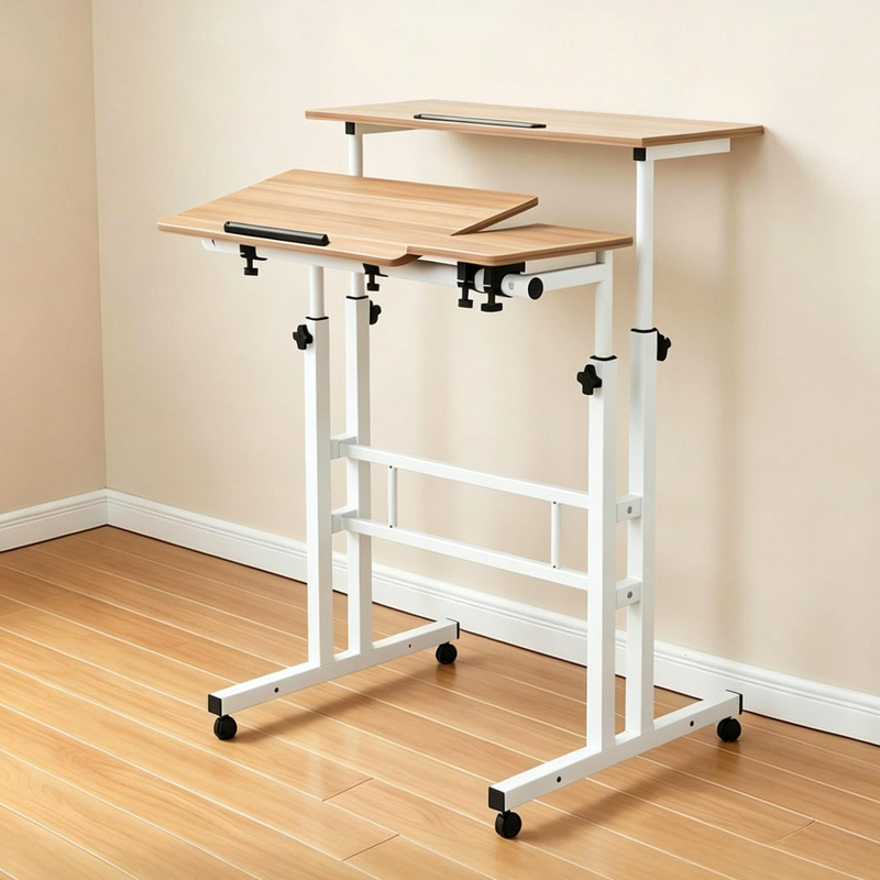 Standing Desk Split-Type Multi-Functional Adjustable Computer Desk, Dual-Use for Standing and Sitting, Simple and Movable Office Desk Workbench
