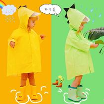 Childrens raincoats boys and girls primary school children children ponchos kindergarten dinosaurs 4 years old 2 years old waterproof school clothes