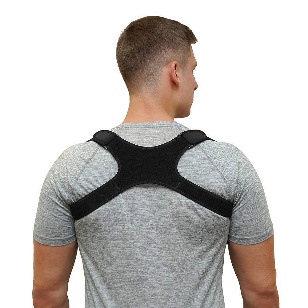- New S L Straight Back Support Posture Correction Uprigh