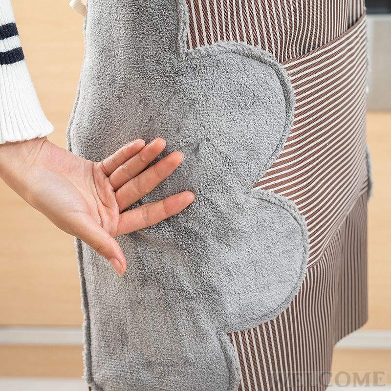 Erasable hand apron household kitchen waterproof and cooing