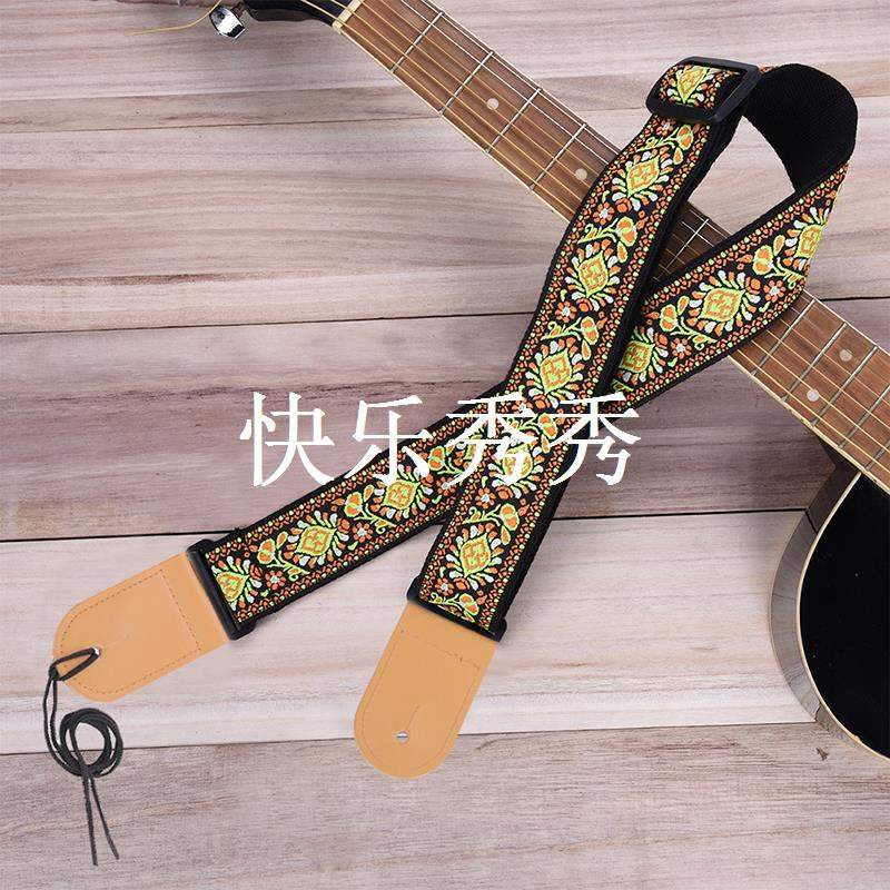High Quality Acoustic Guitar Adjustable Guitar Belt Woven Co