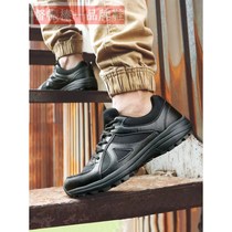New training shoes for men police summer ultra-light wear-resistant running shoes black breathable fire training shoes liberation shoes rubber shoes